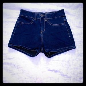 Blue jean shorts